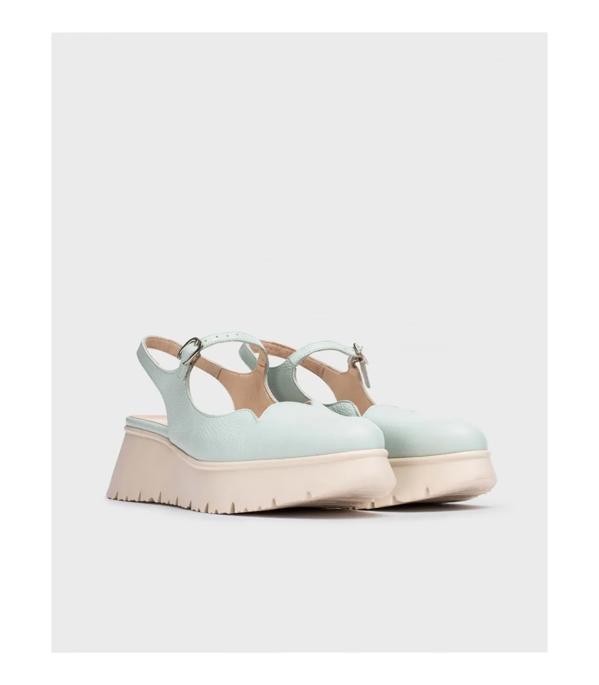 Zapato Basilea azul Verde