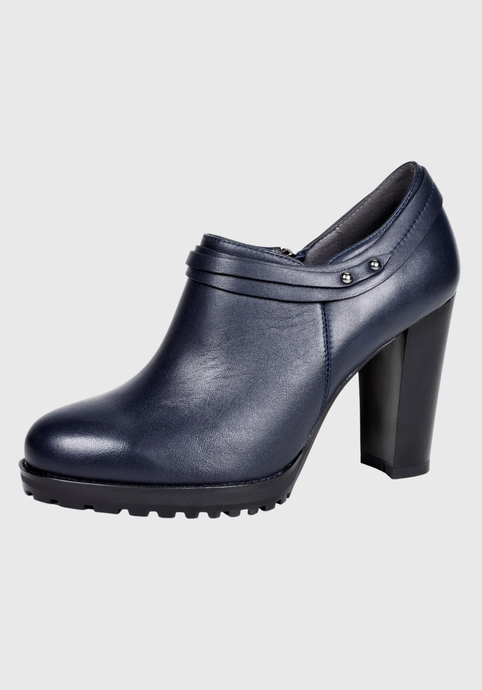 Zapato Cuero Casiana Azul