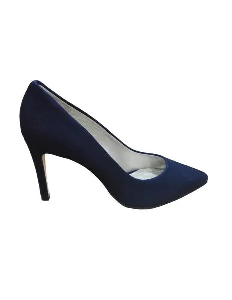 zapato stiletto ante azul