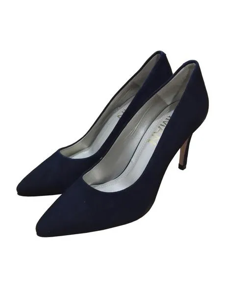 zapato stiletto ante azul