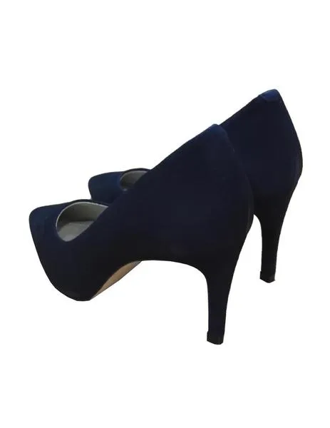zapato stiletto ante azul