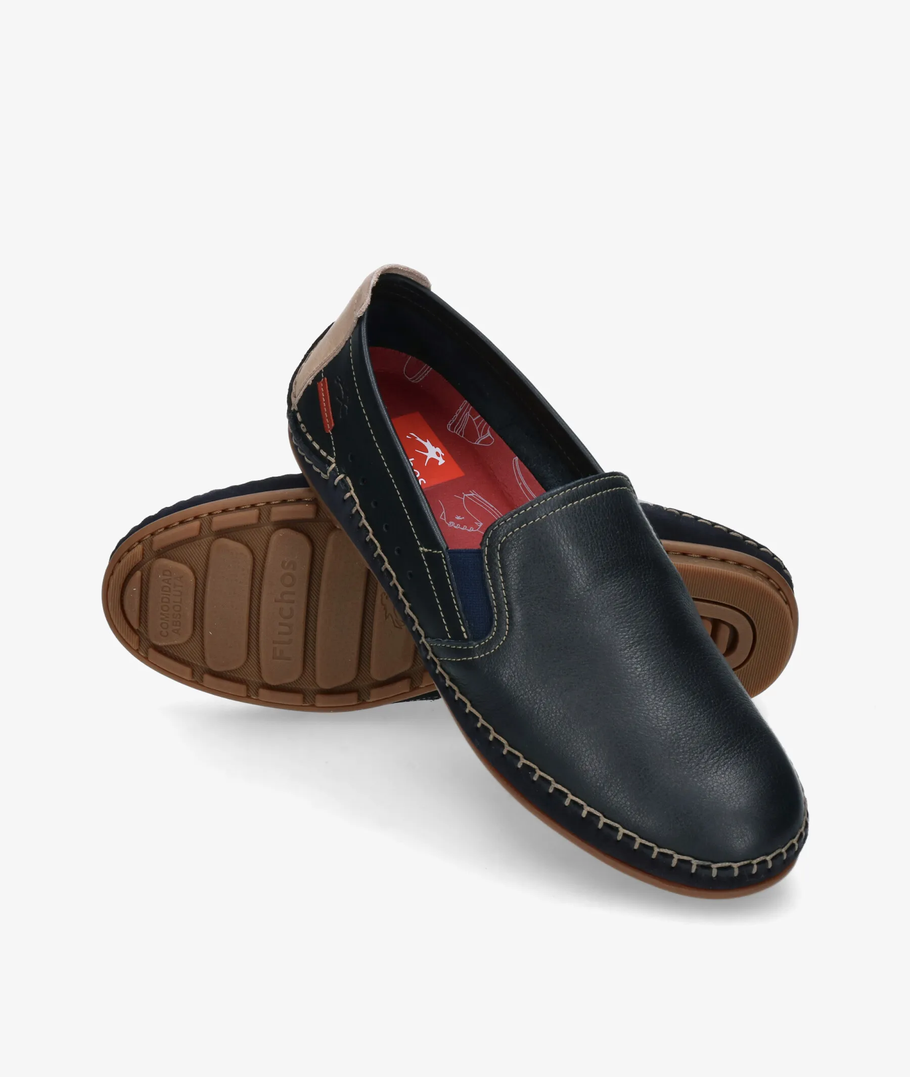 Zapatos casual Fluchos F1174 en azul marino
