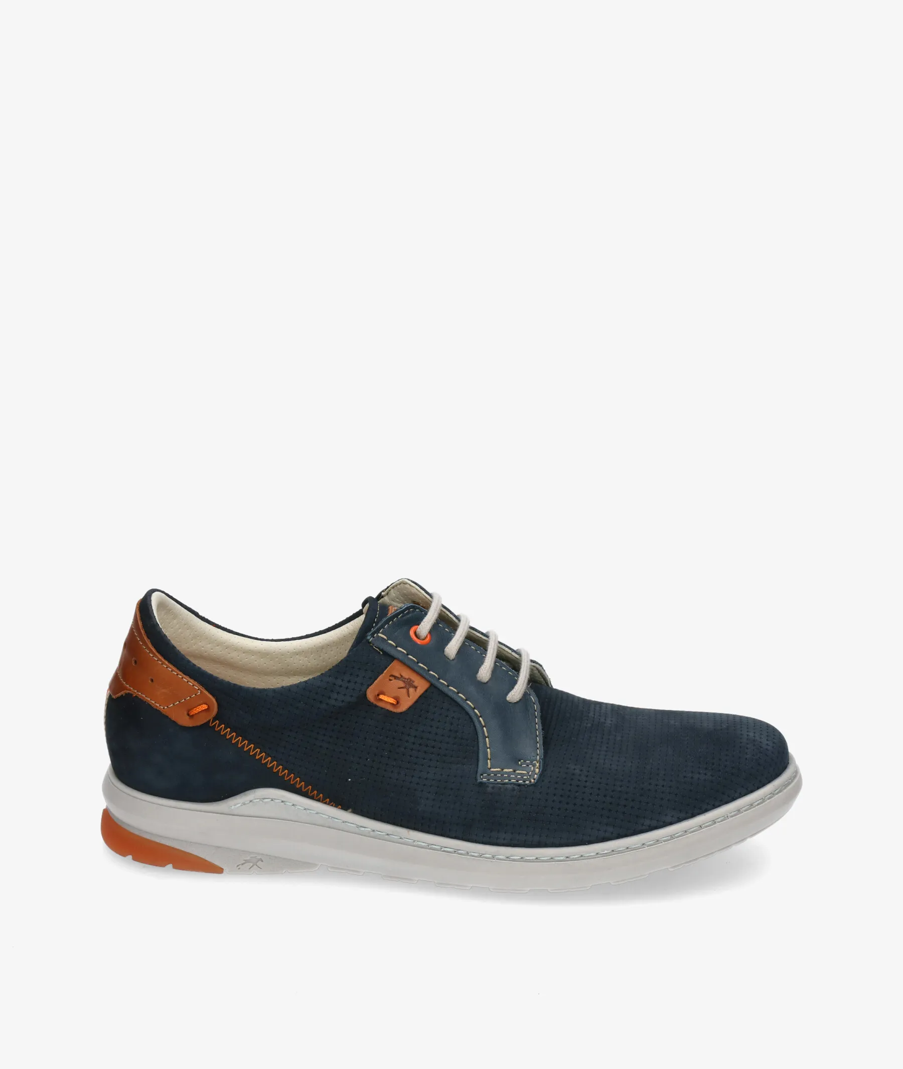Zapatos casual Fluchos F1197 en nobuck azul