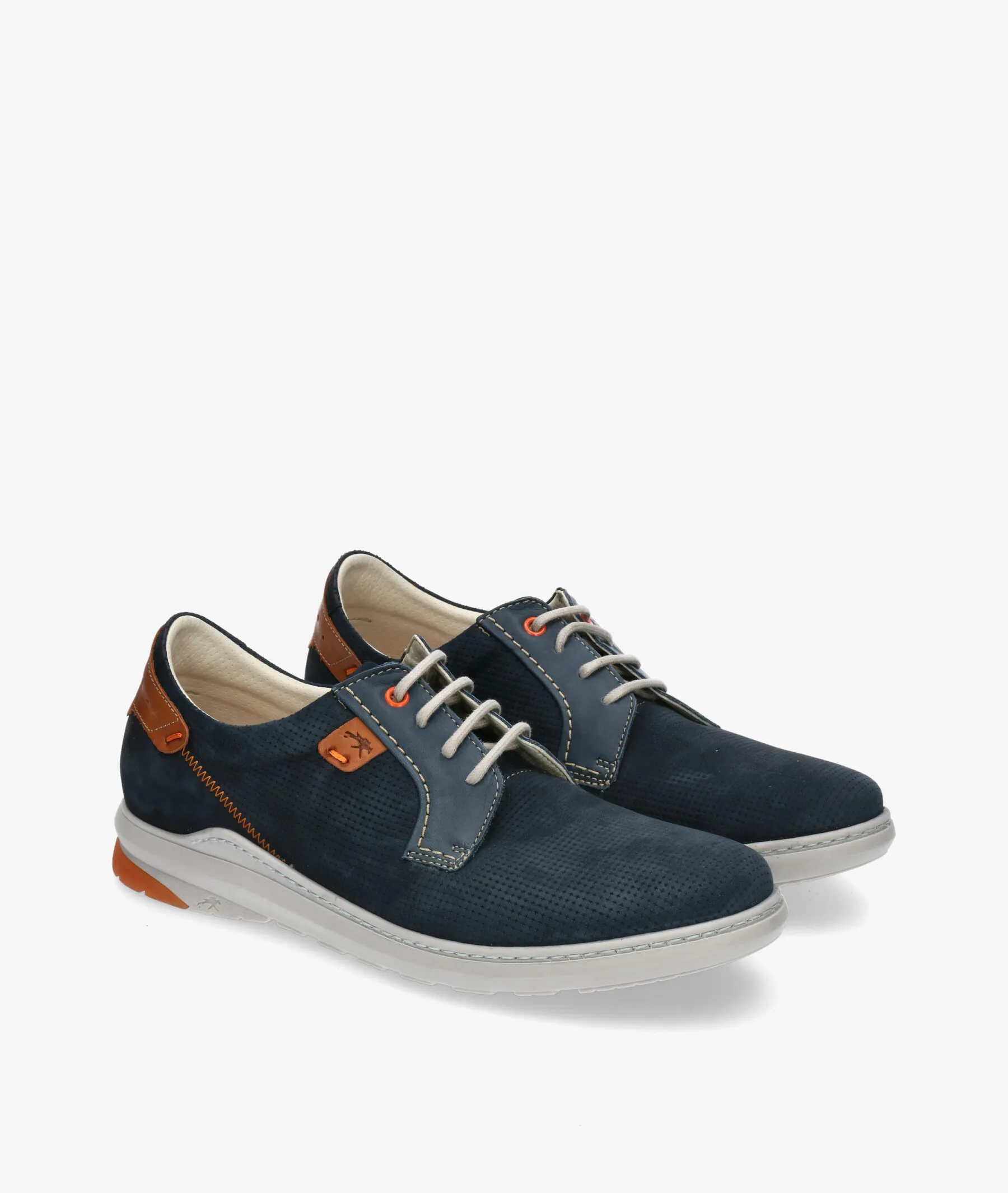 Zapatos casual Fluchos F1197 en nobuck azul