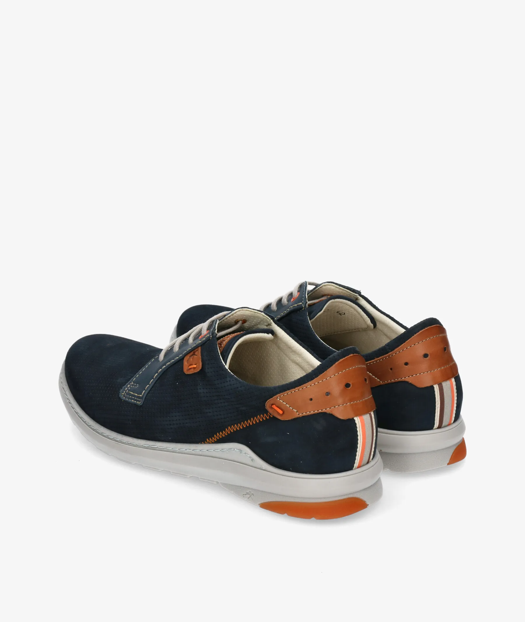 Zapatos casual Fluchos F1197 en nobuck azul