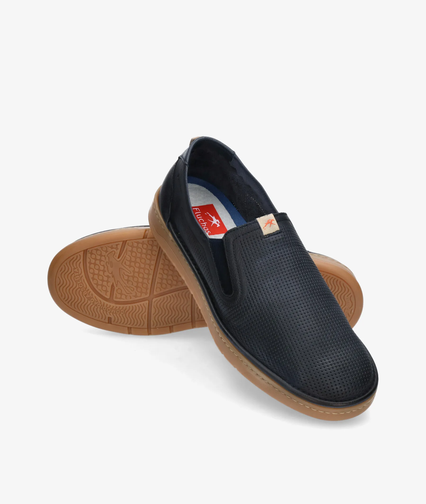 Zapatos casual Fluchos F1946 en azul marino