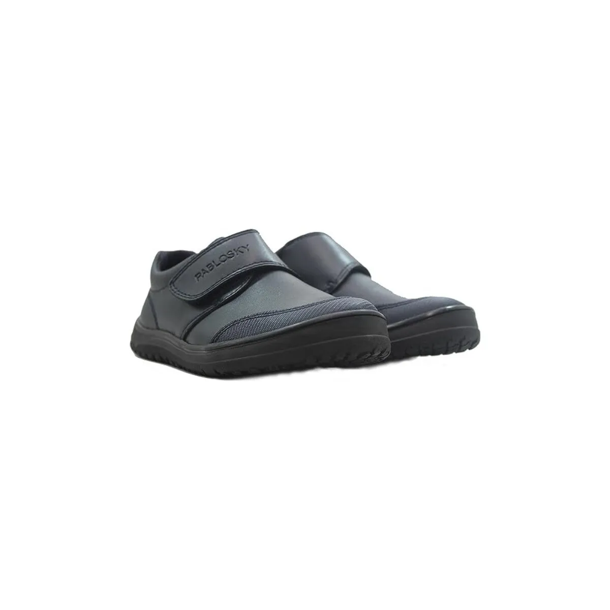 ZAPATOS COLEGIALES NIÑO VELCRO AZUL MARINO  352525