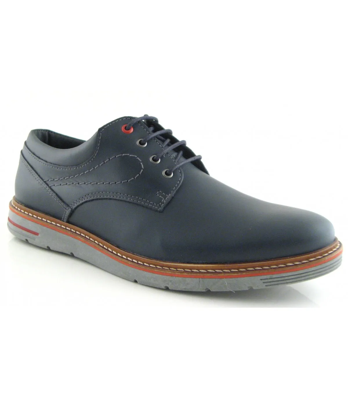 Zapatos para hombre en piel azul marino